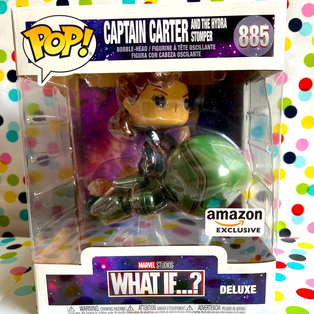 Funko Pop! Deluxe Marvel: What If? Captain Carter Riding Hydrostomper Exclusive!